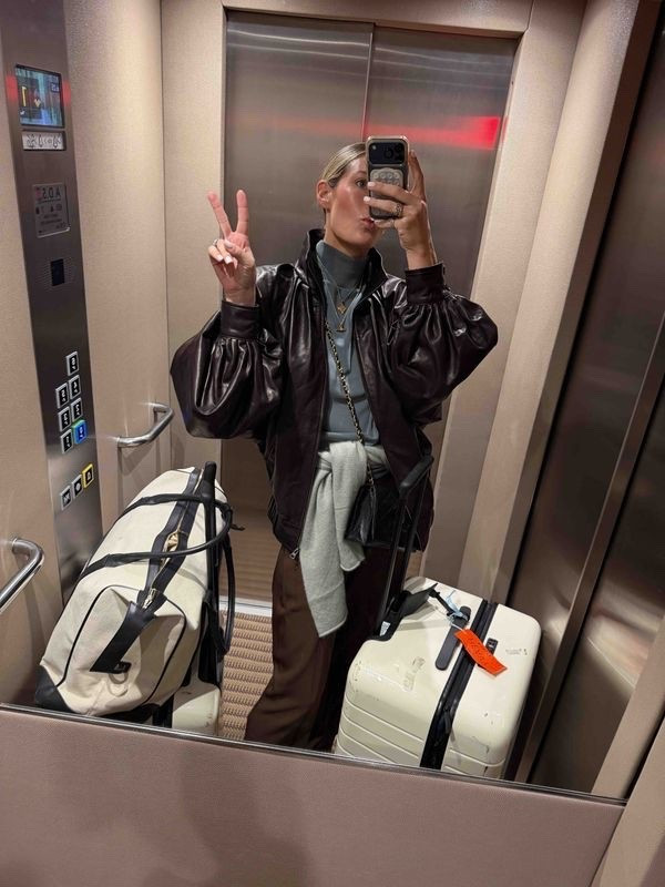 travel day outfit - new favorite brand discover! @frontrowshop