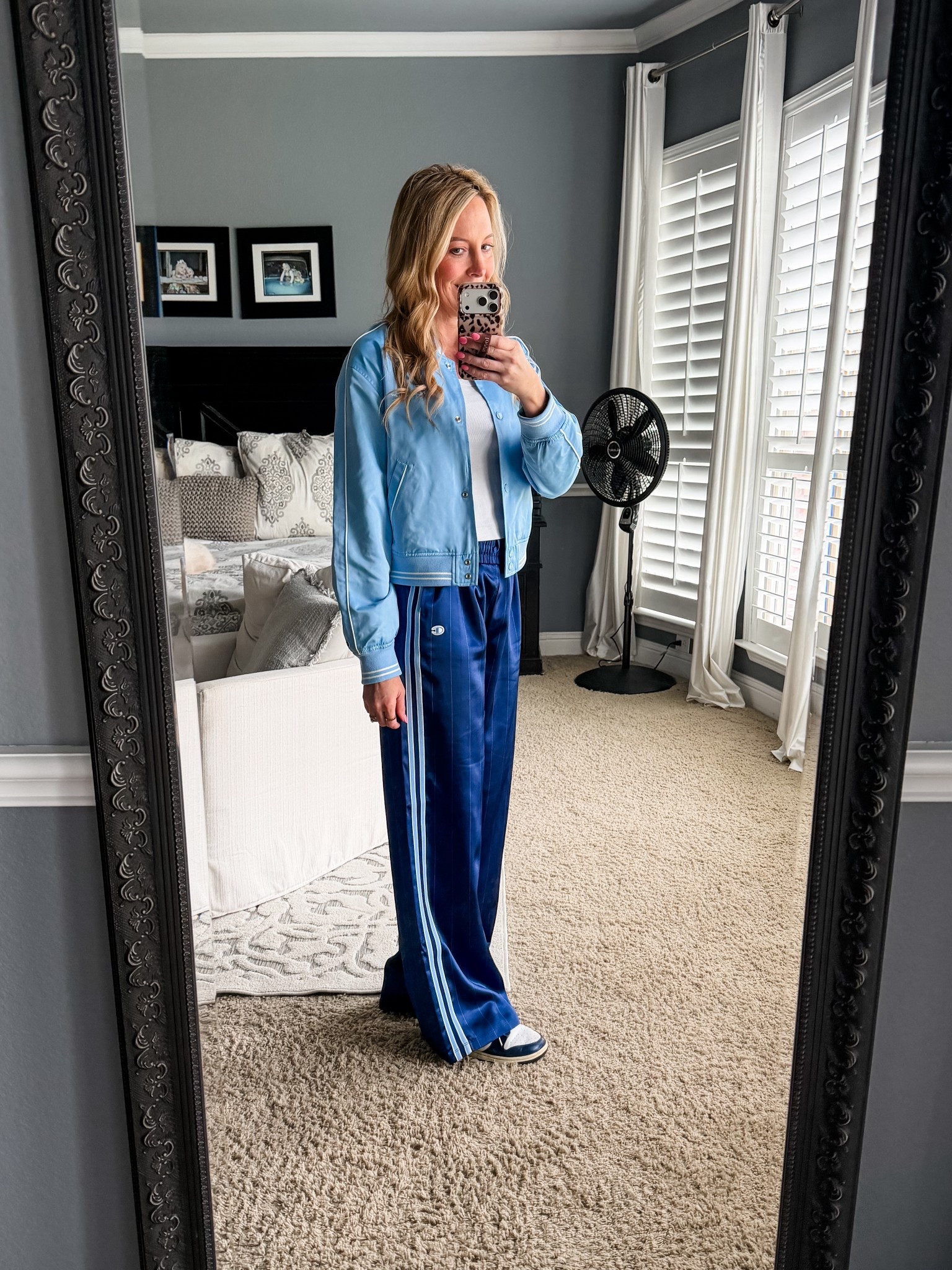 The cutest athleisure look. Can’t wait to wear this to my daughter’s volleyball tournament. This is the perfect look to support your team! I’m wearing a small in everything. 

Track pants | athletic wear | track jacket | bomber jacket | casual outfit | @Target 



#LTKootd #LTKmomlife #LTKActive