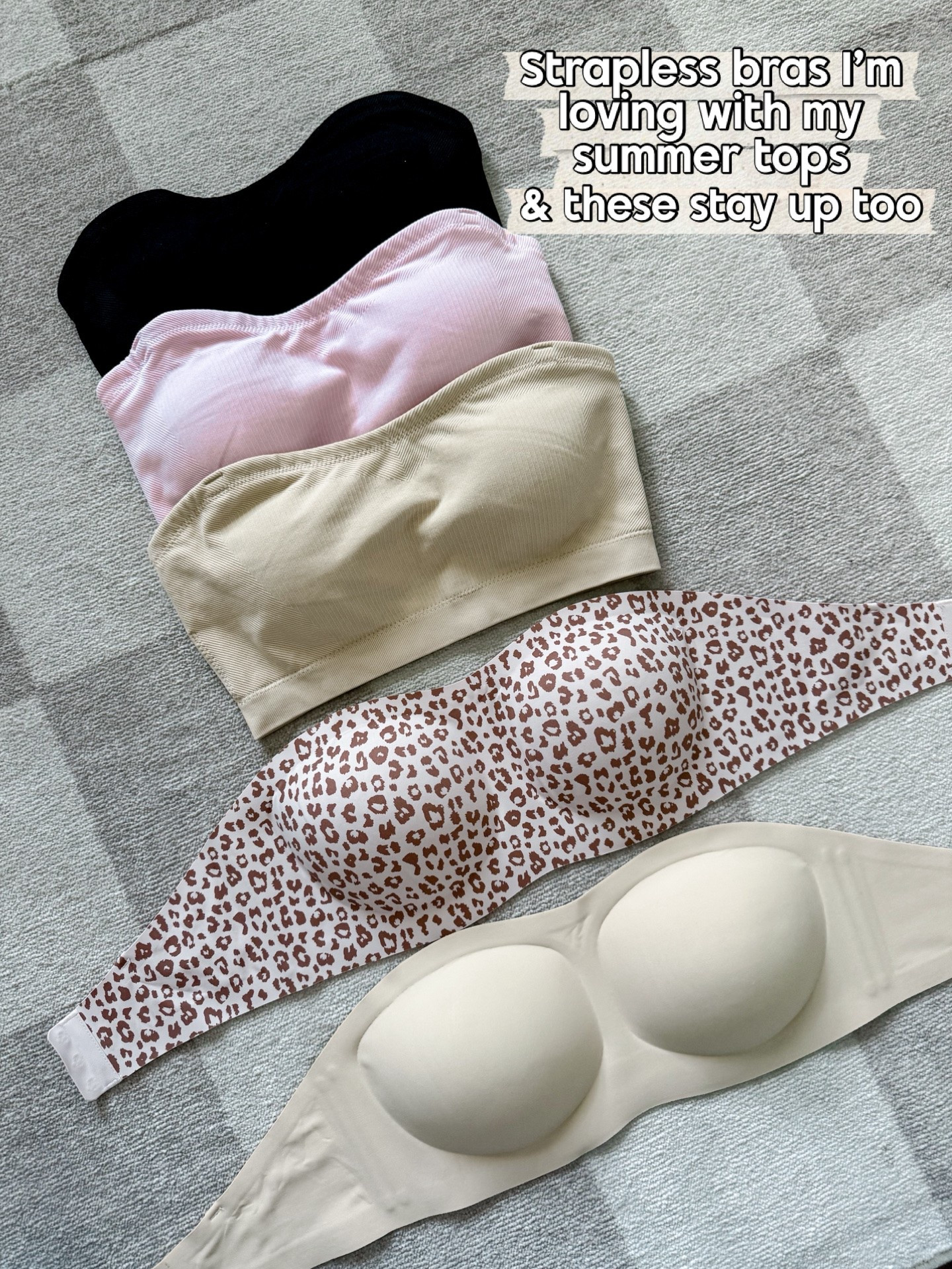 I recently got these and LOVE! My favorites are the top 3. That style is a bandeau and no bra clasp to worry with. They are all amazing though.

#LTKSaleAlert