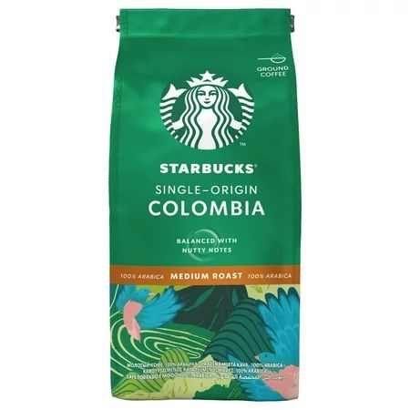 Starbucks Colombia Medium Roast Ground Coffee Packet 200G | Walmart (US)