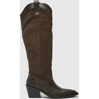 ASRA Kaja Knee High Boots in Dark Brown | Schuh