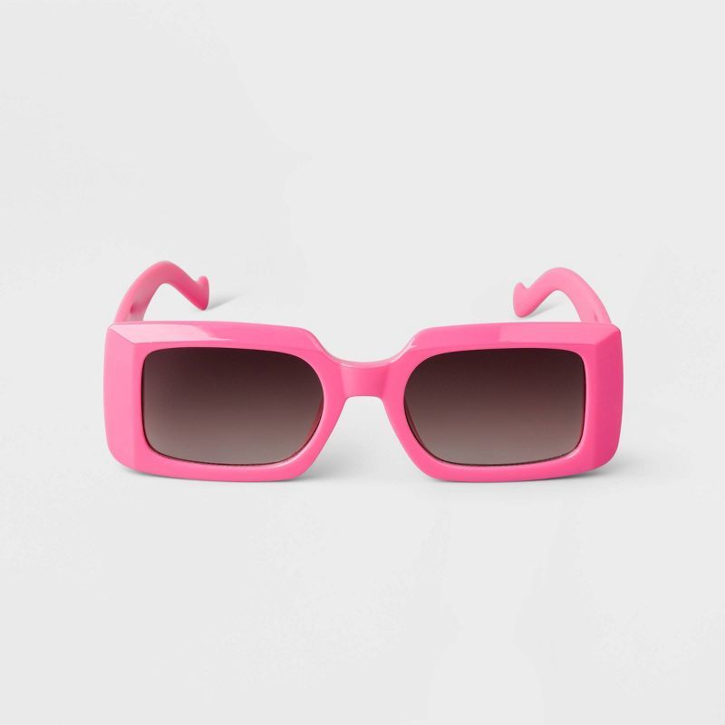 Women's Plastic Rectangle Sunglasses - A New Day™ | Target