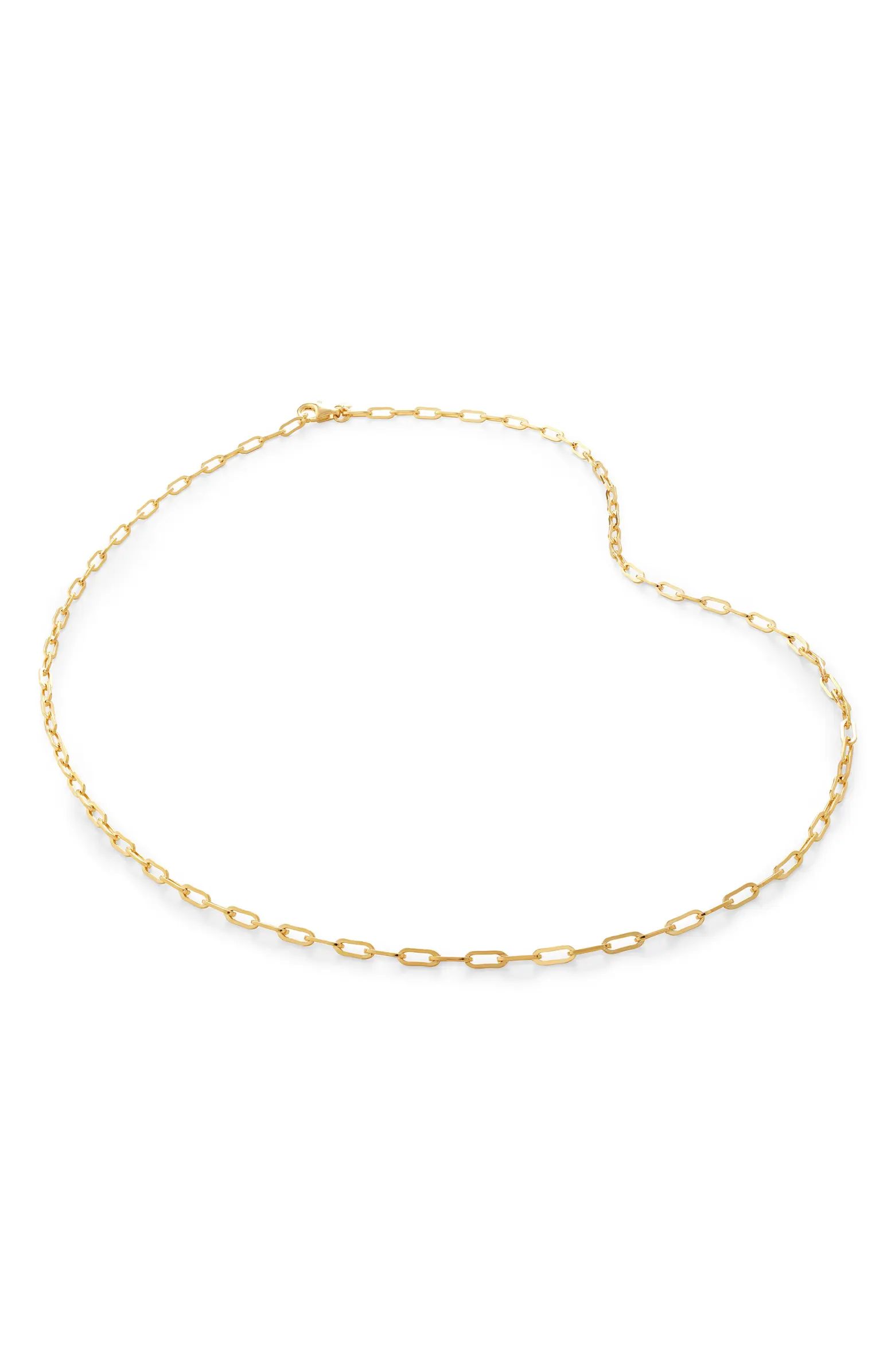 Mini Paper Clip Chain Necklace | Nordstrom