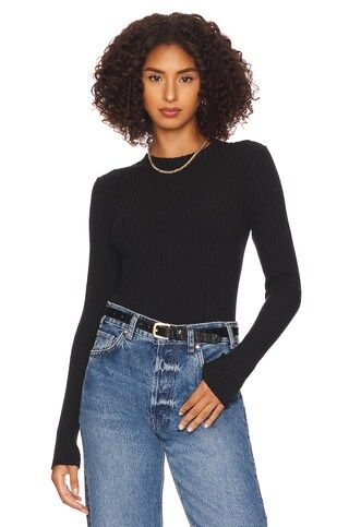ANINE BING Cecily Top in Black from Revolve.com | Revolve Clothing (Global)
