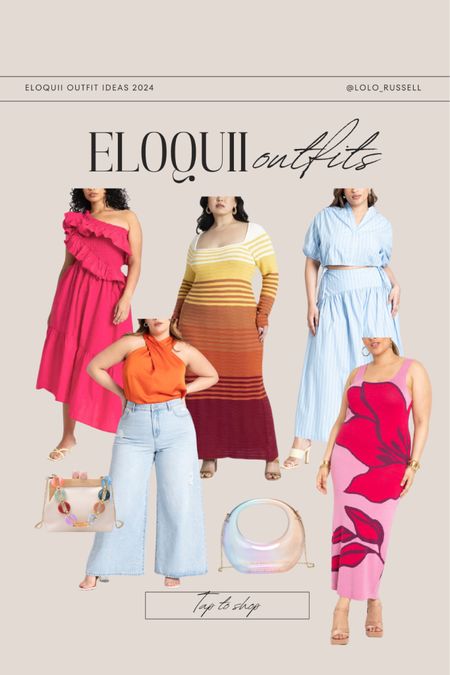 Bold colorful spring summer outfit ideas from ELOQUII. 30-50% off sale  

#LTKplussize #LTKfindsunder100 #LTKsalealert