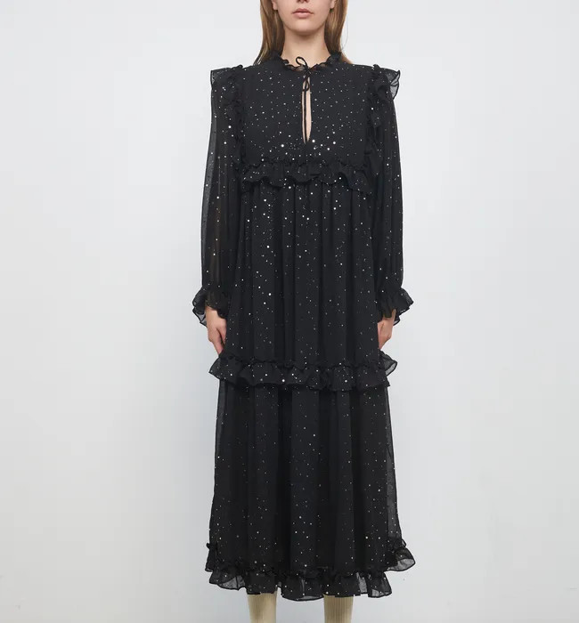 Stella Nova Barbara Chiffon Midi Dress | Coggles (Global)