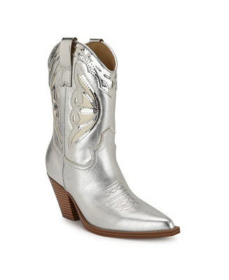 Nine West Women's Puzz Pointy Toe Western Casual Booties - Macy's | Macy's