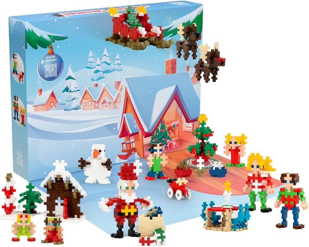 PLUS PLUS - Advent Calendar, Christmas Countdown - 600 Pieces, Construction Building Stem/Steam T... | Amazon (US)