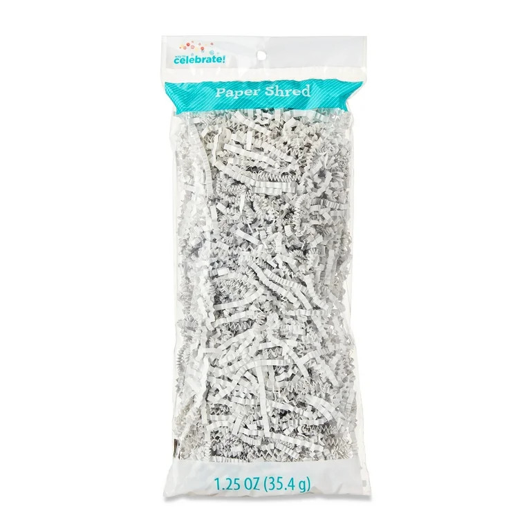 White Paper Shred, 1.25 oz, by Way To Celebrate | Walmart (US)