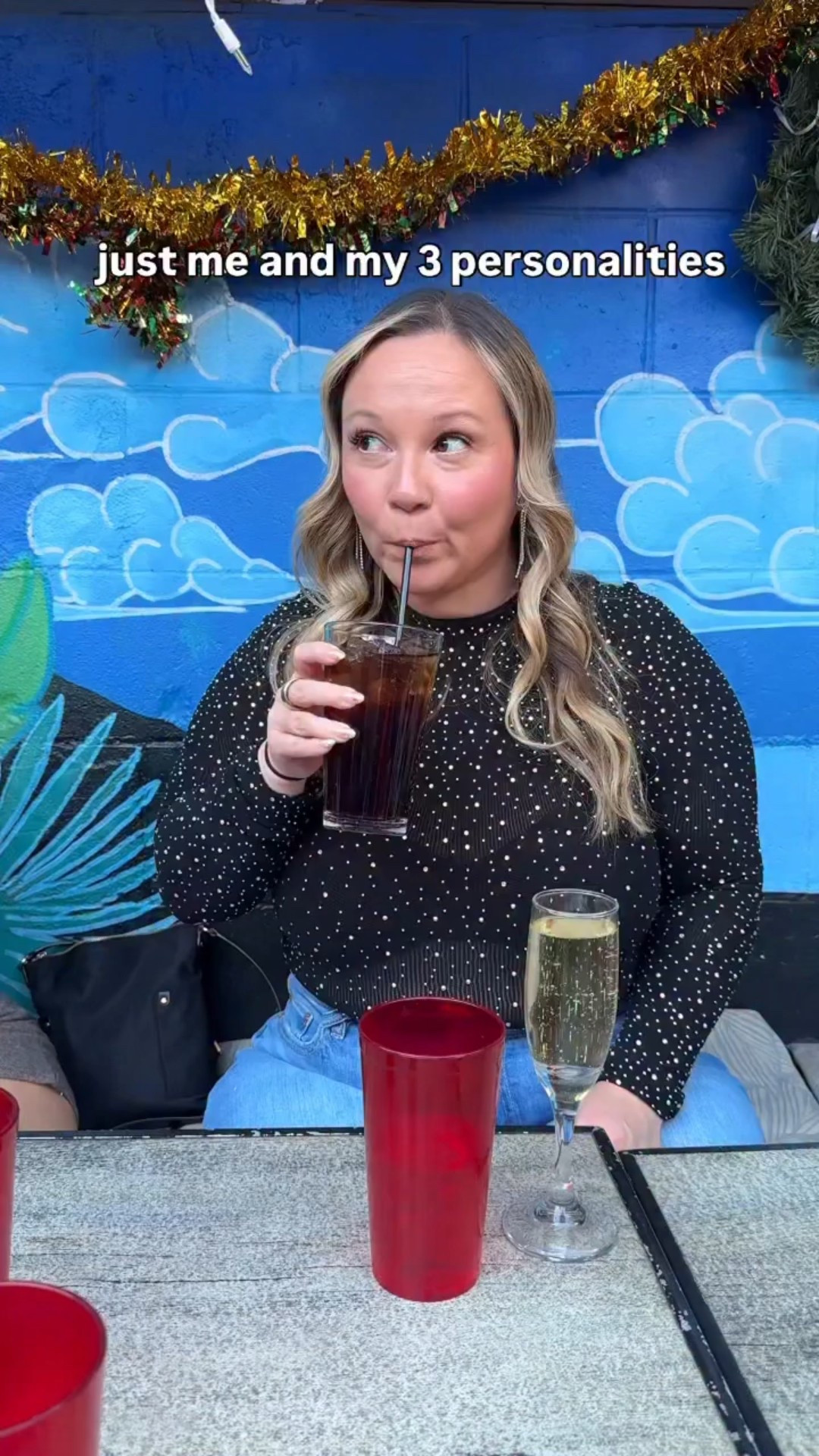 if you aren’t a drink goblin too we can’t be friends! It’s 3 minimum for me when I go out 😂🤷🏼‍♀️ And if there’s food involved I definitely need my regular beverage and then my cocktail and of course water cause gotta hydrate! Lucky I didn’t have a coffee here too, cause as an elder millennial I definitely can’t day drink and survive like I used to! 😂


#midsizestyle #styleover40 #holidayoutfit

#LTKMidsize #LTKOver40 #LTKHoliday