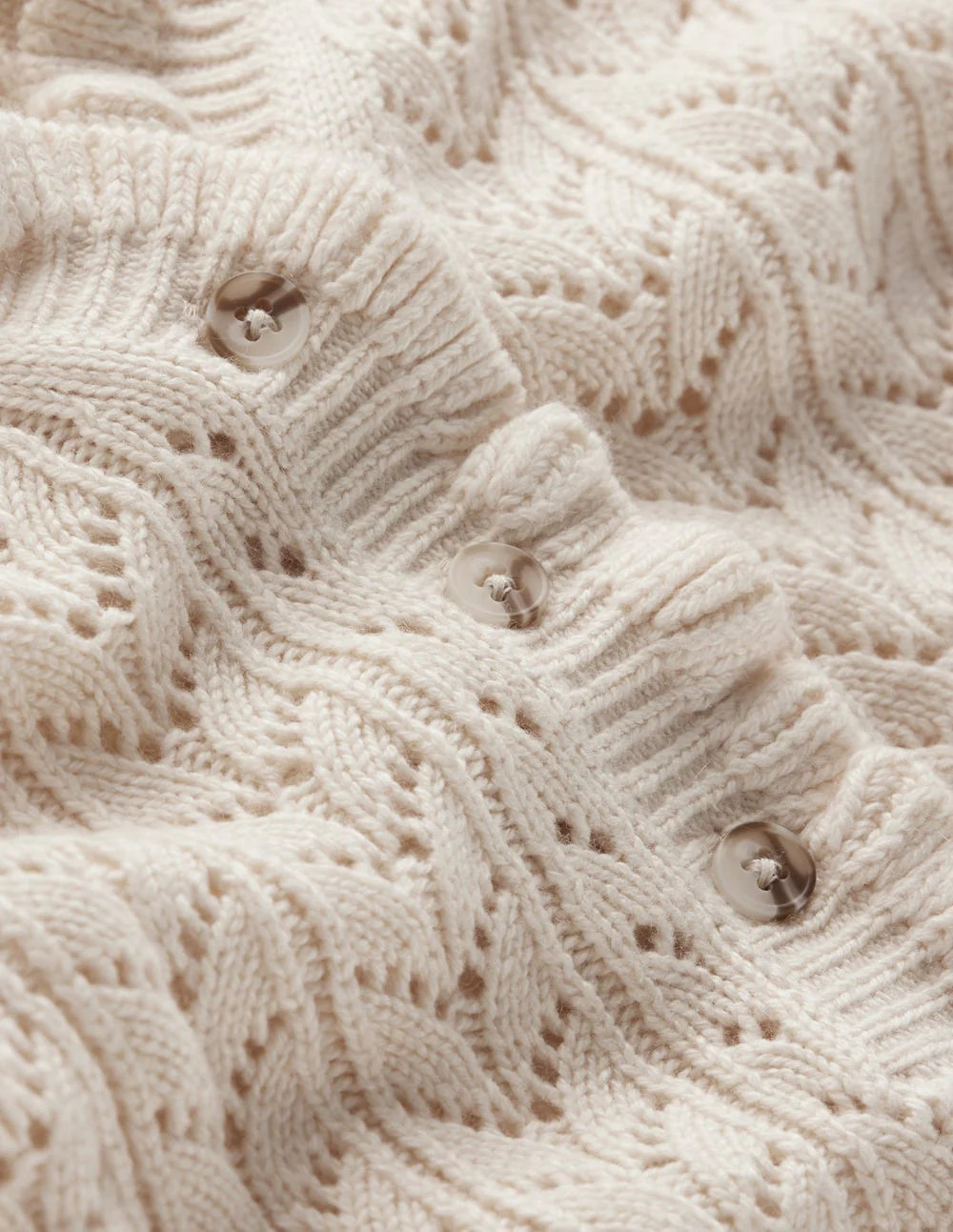 Eloise Frill Henley Jumper-Warm Ivory | Boden (US)
