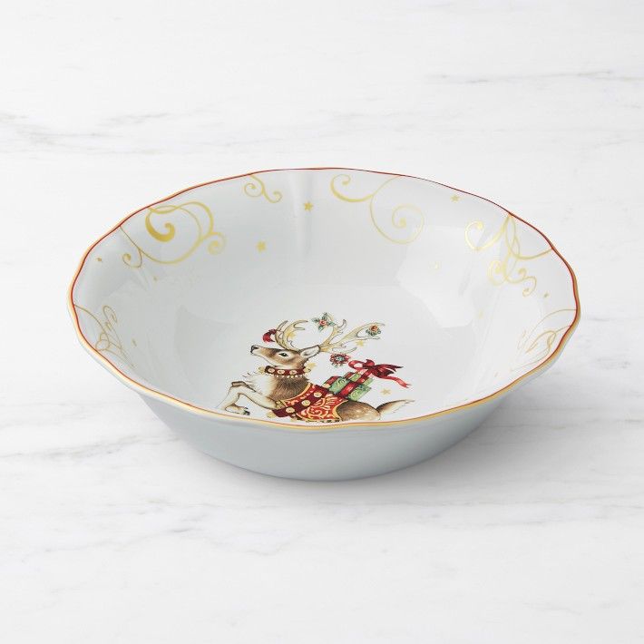 'Twas the Night Before Christmas Serving Bowl, Reindeer | Williams-Sonoma
