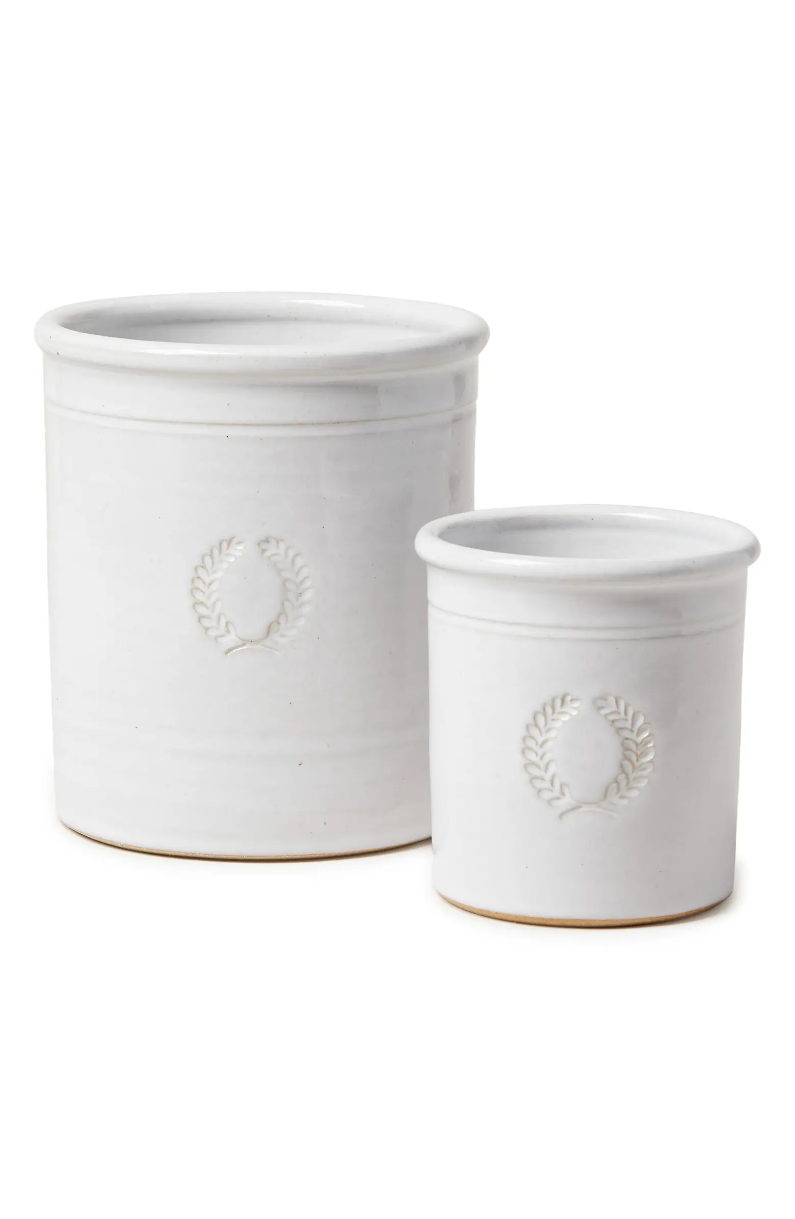 Farmhouse Pottery Miller Laurel Small Glazed Stoneware Crock | Nordstrom | Nordstrom