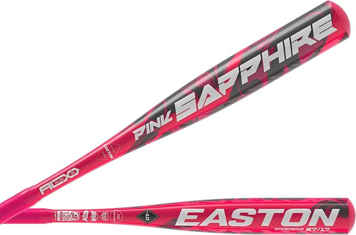 Easton | Pink Sapphire Fastpitch Softball Bat | -10 Drop | 1 Pc. Alloy | Approved for All Fields | Amazon (US)
