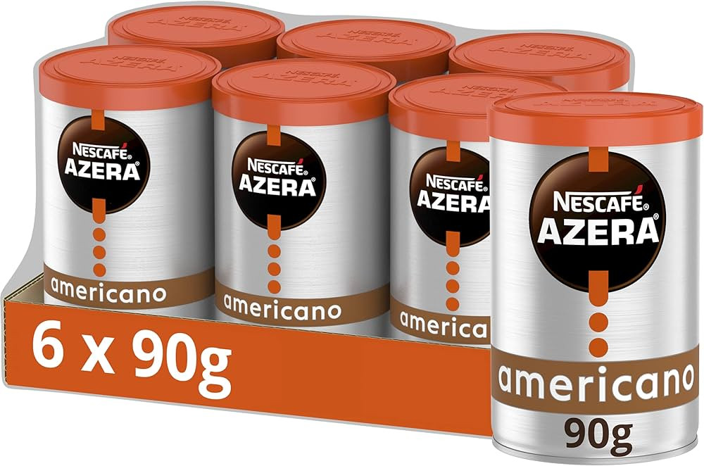 Nescafe Azera Americano Instant Coffee, 90 g (Pack of 6) (Packing may vary) | Amazon (UK)