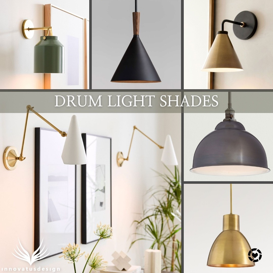 Drum light shades are fantastic for adding directional light into a space! Use drum pendant lights above a kitchen island, or a drum wall light to highlight a nightstand or sideboard  

#LTKFindsUnder100 #LTKFamily #LTKHome