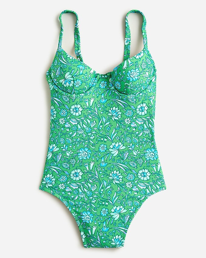 Underwire one-piece swimsuit in marigold blooms | J. Crew US