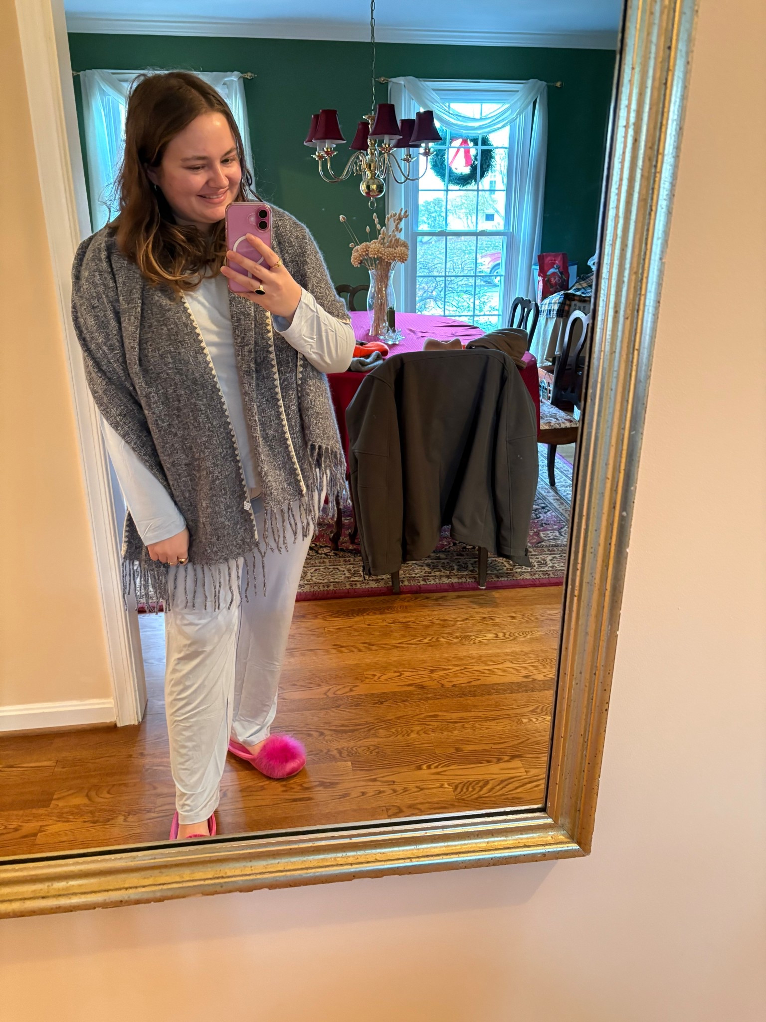 December 1, 2025 OOTD!

Lounge Set • Loungewear • Sky Blue Lounge Set • Pajama Set • Sky Blue Pajamas • Pink Slippers • Grey Blanket Scarf • Blanket Scarf 

#LTKSaleAlert #LTKSeasonal #LTKootd