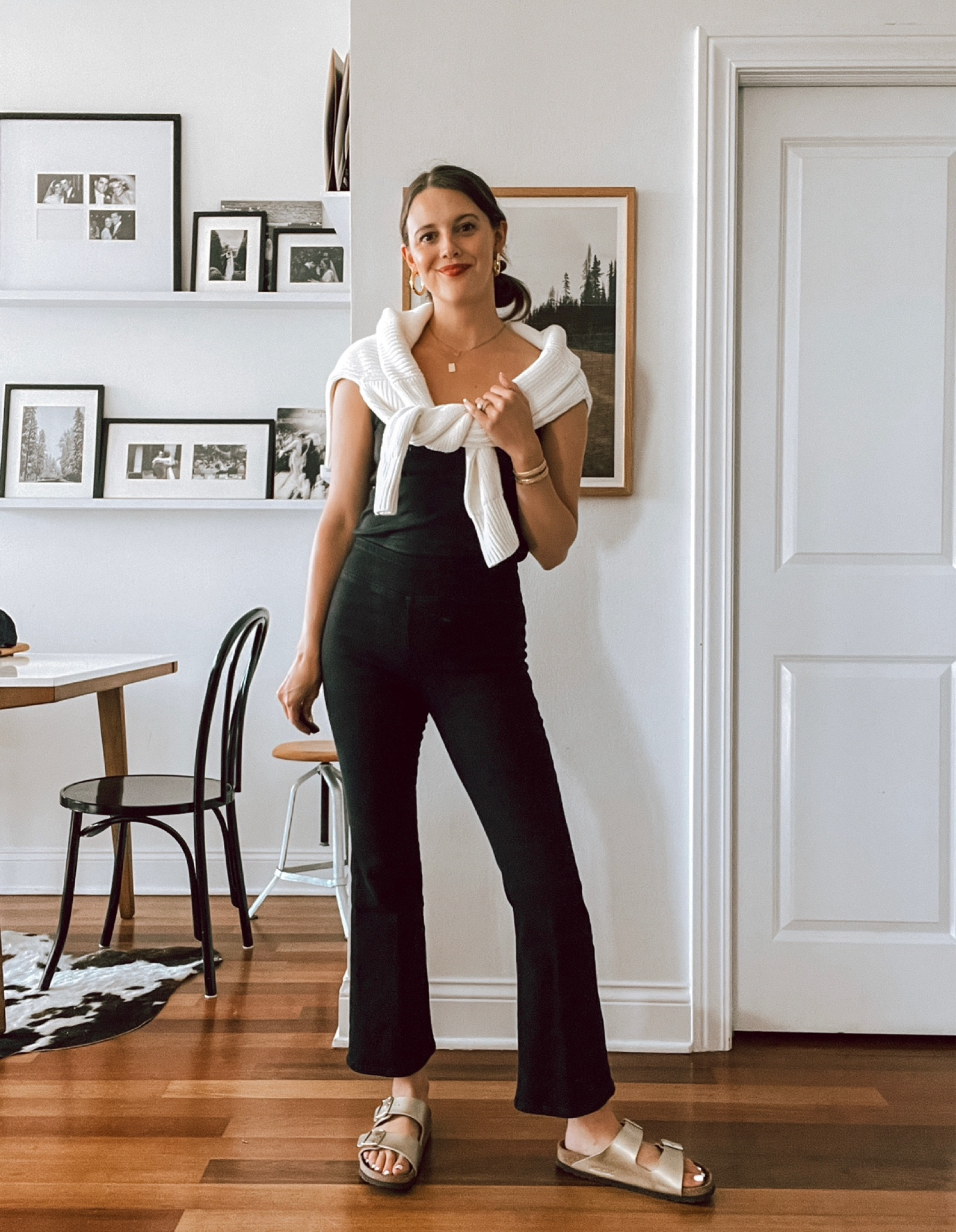 Pants TTS (refer to size chart), size up for sweater (I prefer oversized fit—went with medium), birks TTS, tank TTS but size down if you want it tight 