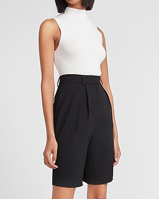 High Waisted Bermuda Shorts | Express