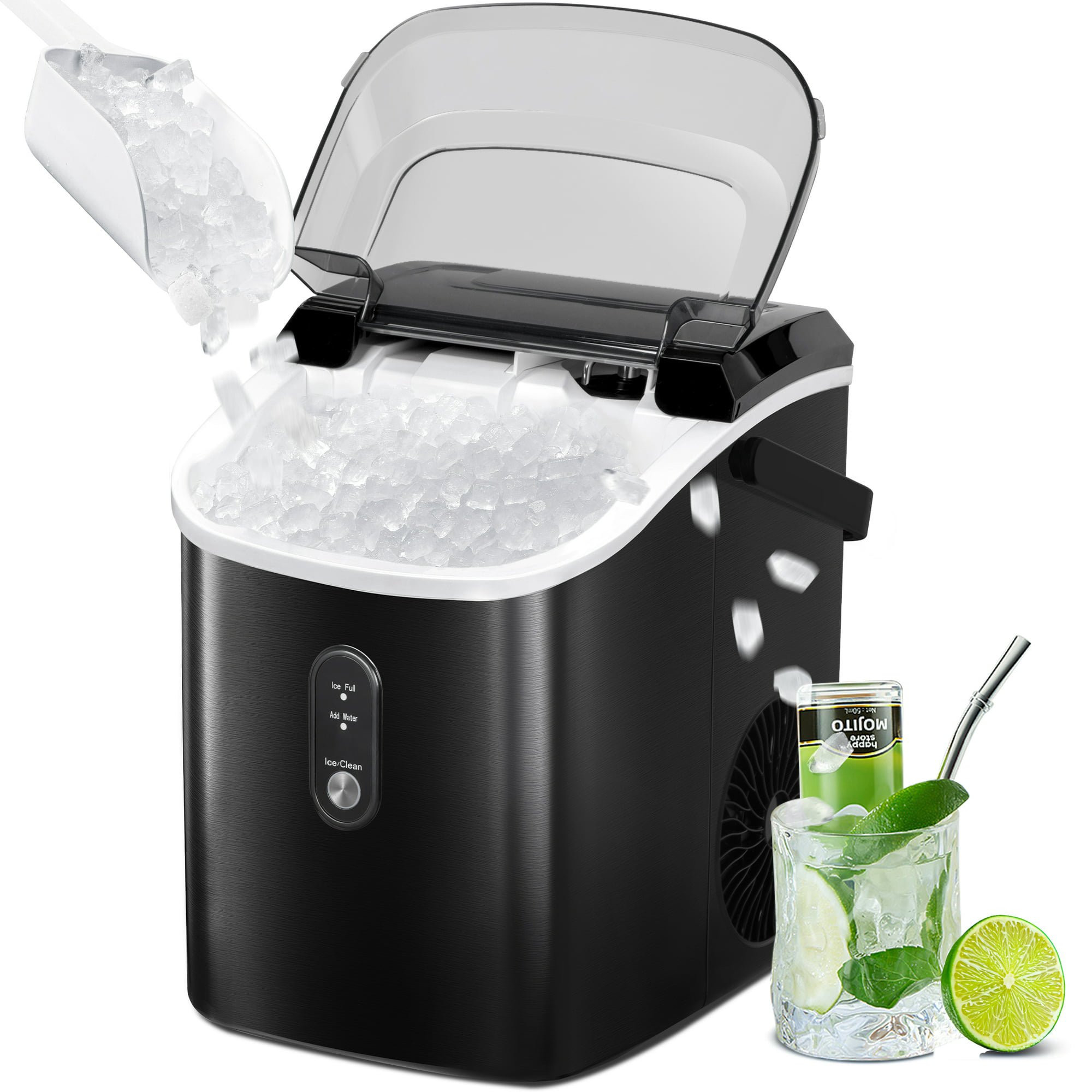 Auseo Portable Nugget Ice Maker Countertop,  Self-Cleaning Function, 33lbs/24H, for Home/Office/P... | Walmart (US)