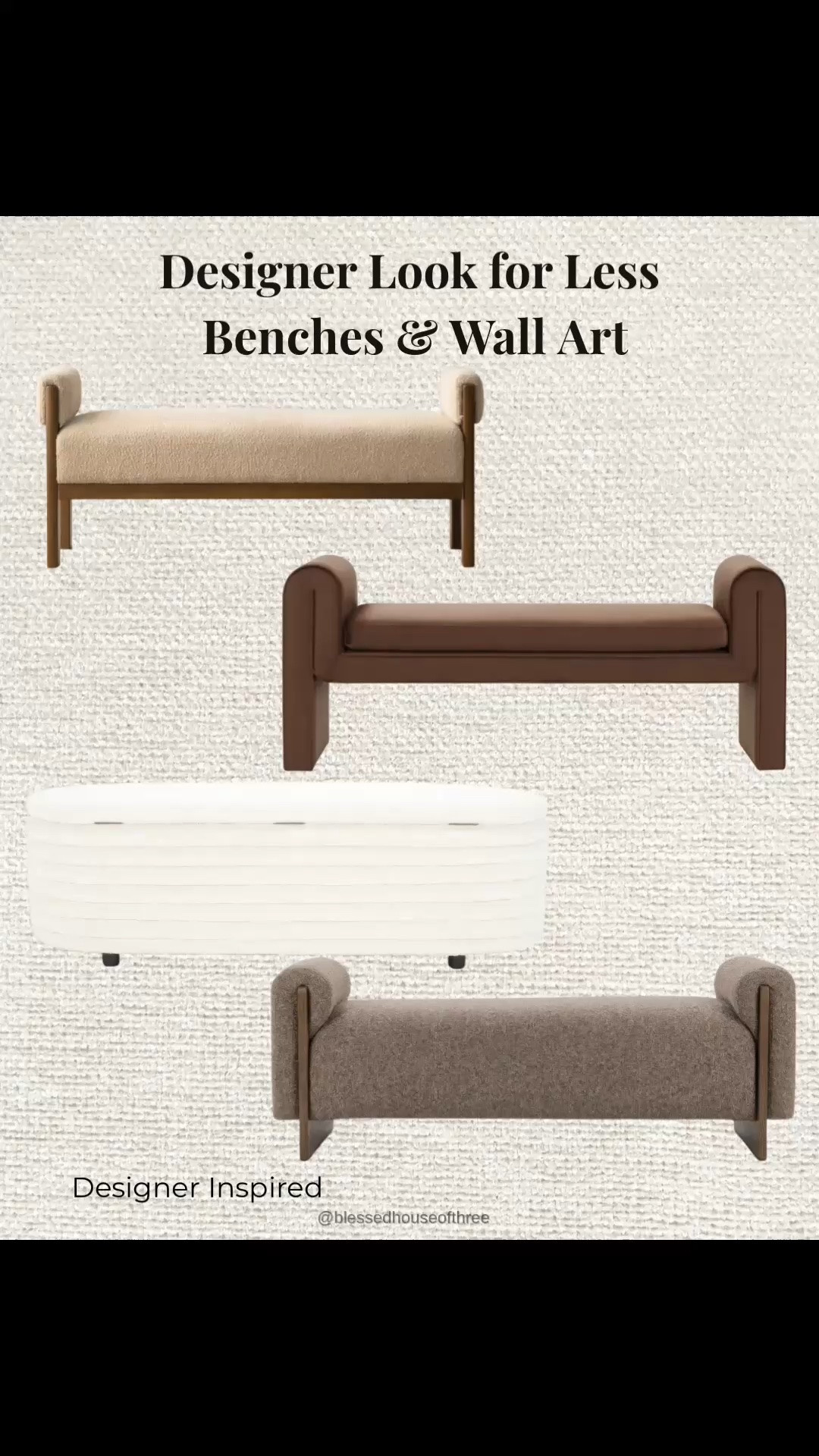 Create a designer-inspired home without the luxury price tag. I’m sharing my favorite designer-inspired benches, oversized neutral wall art, statement lighting, and affordable home decor finds that bring a high-end, custom look to your home. These timeless Wayfair pieces are perfect for entryways, bedrooms, living rooms, and dining spaces and pair beautifully with modern organic, transitional, and neutral interiors. If you love Studio McGee, Amber Lewis, McGee & Co., Lulu and Georgia, Pottery Barn, or Restoration Hardware inspired style, these affordable look-for-less finds are some of my favorite ways to elevate your home while staying on budget. Wayfair Black Friday in July

#LTKHome #LTKSaleAlert #LTKSeasonal