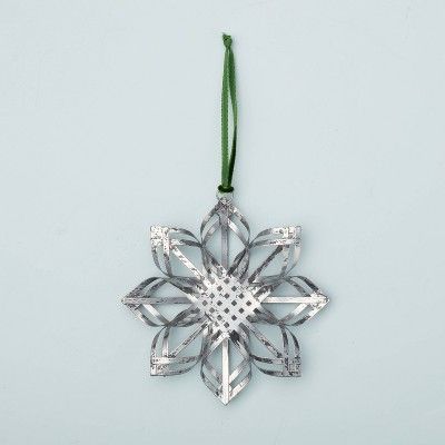 Ornate Metal Star Ornament Rumbled Silver - Hearth & Hand™ with Magnolia | Target