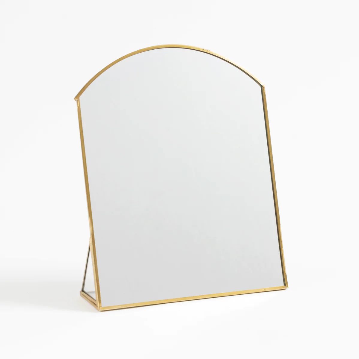 Arched Brass Table Mirror | Stoffer Home