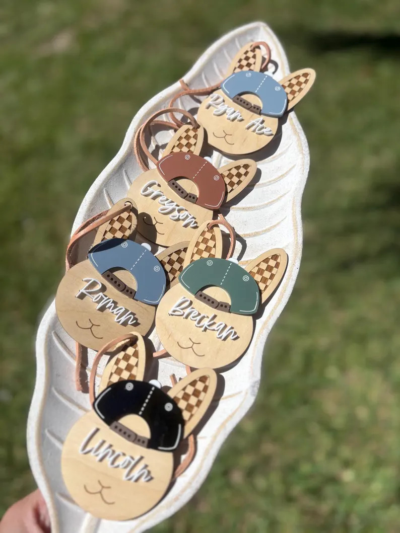 Easter Tag, Personalized Easter Tag, Bunny Tag, Flower Crown Tag, Flower Crown Bunny Tag, Boho Ea... | Etsy (US)