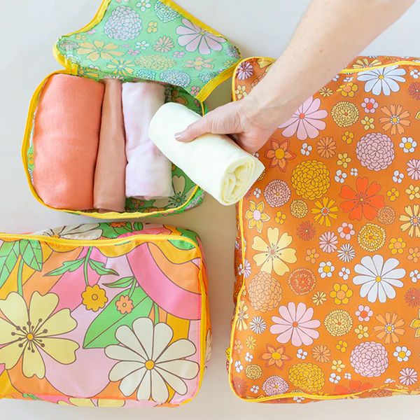 Flower Power Packing Cube Set | Talking Out of Turn