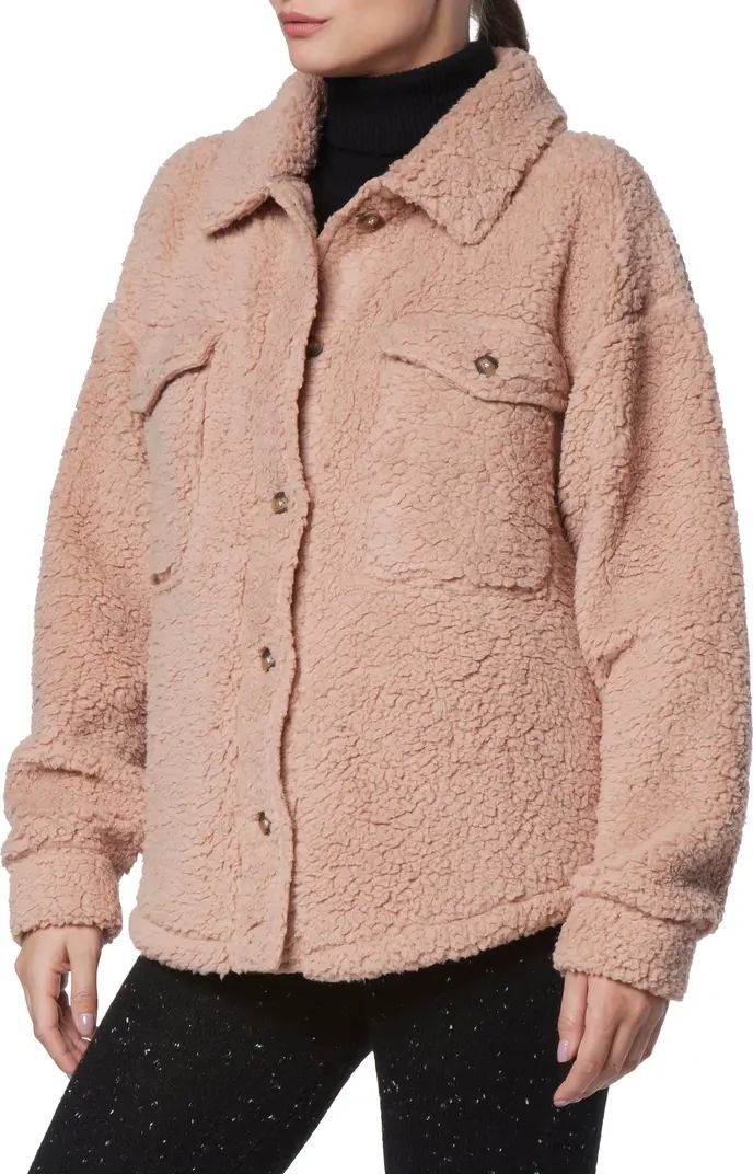 Textured Fleece Shirt Jacket | Nordstrom