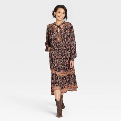 Women's Long Sleeve Embroidered Dress - Knox Rose™ | Target