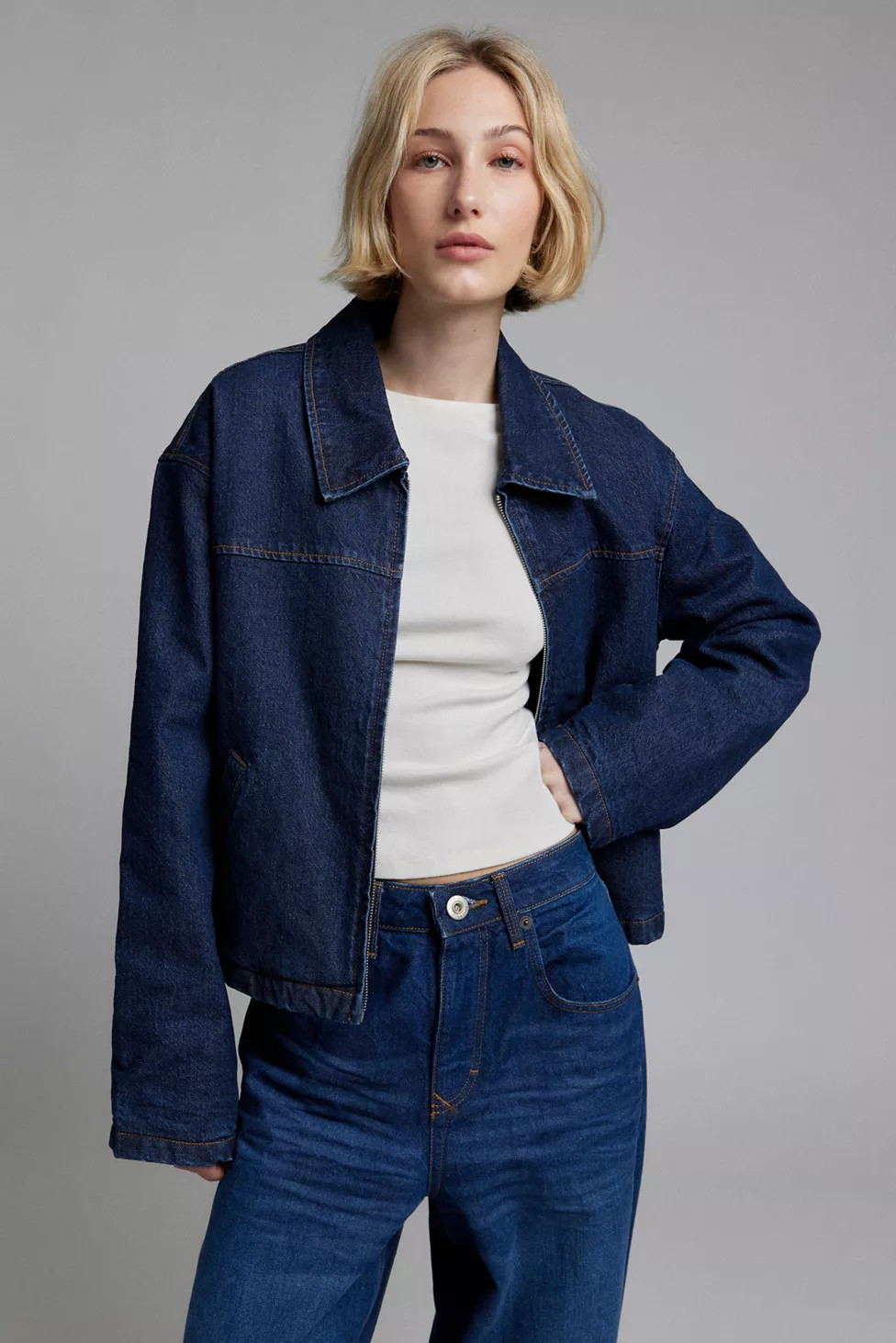 BDG Sasha Boxy Denim Dad Jacket | Urban Outfitters (US and RoW)