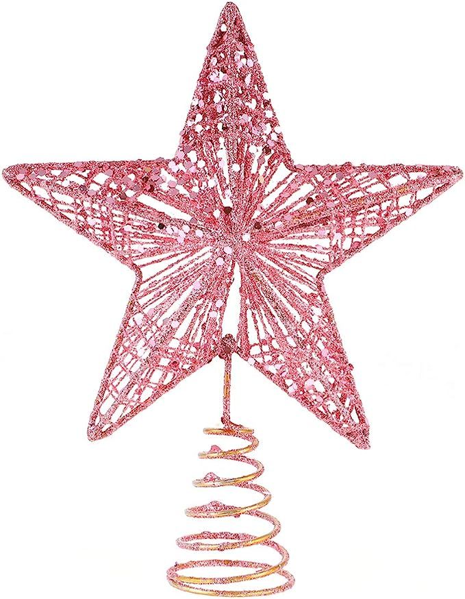 KESYOO Chritmas Glitter Star Tree Topper Exquisite Iron Star Tree Topper Ornament Metal Christmas... | Amazon (US)