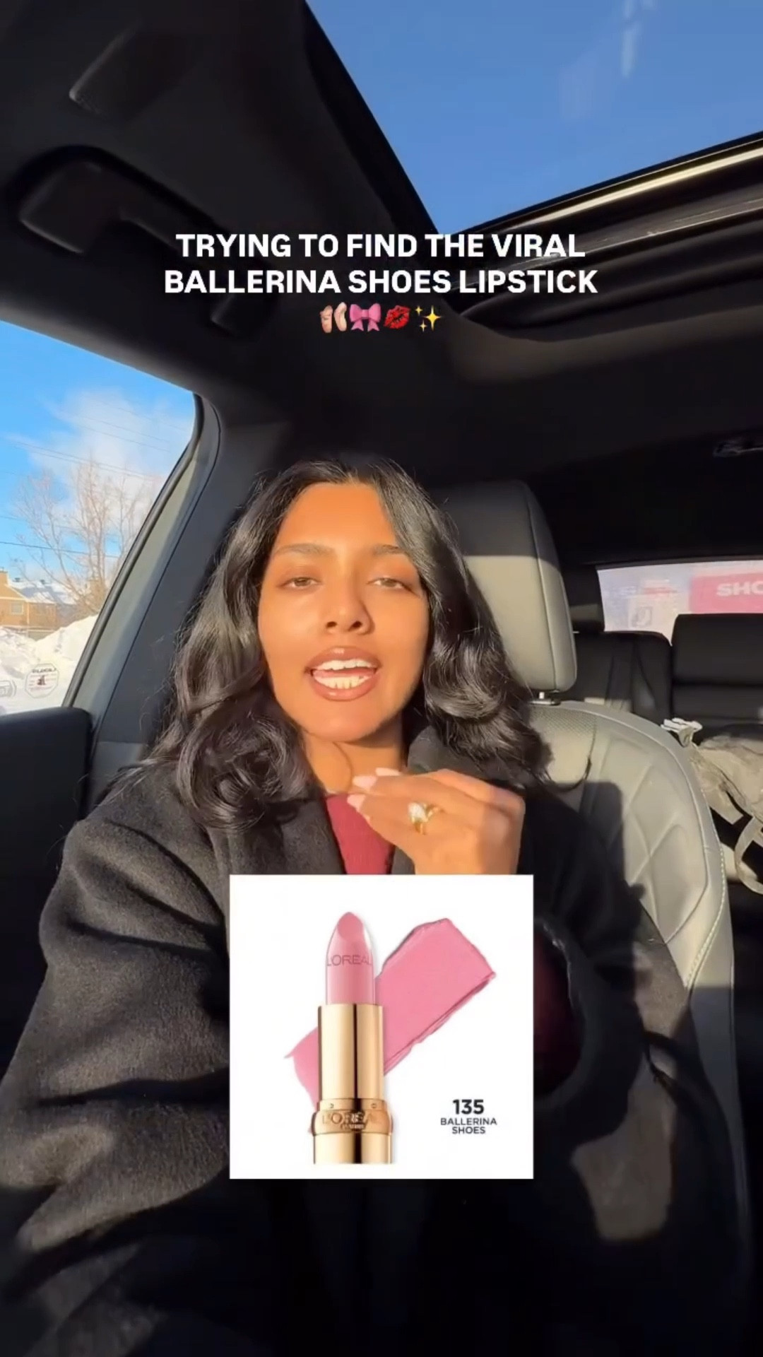 the amount of stores we walked into for this ballerina shoes lipstick😪

@lorealparis @shoppersdrugmart @shoppersbeauty 

#virallipstick #ballerinashoes #ballerinashoeslipstick #viralmakeup #makeupshopping