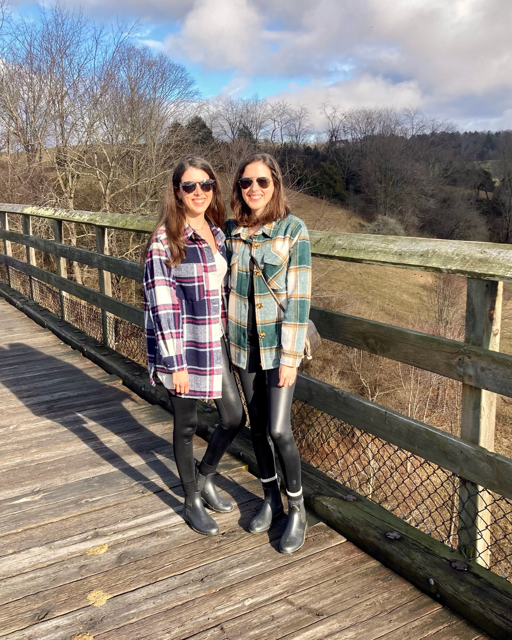 Our cozy Walmart shackets are under $20. Great quality and fits oversized we both wearing a size small. Wearing faux leather leggings that are so comfortable!  


#LTKfindsunder50 #LTKfindsunder100 #LTKSeasonal