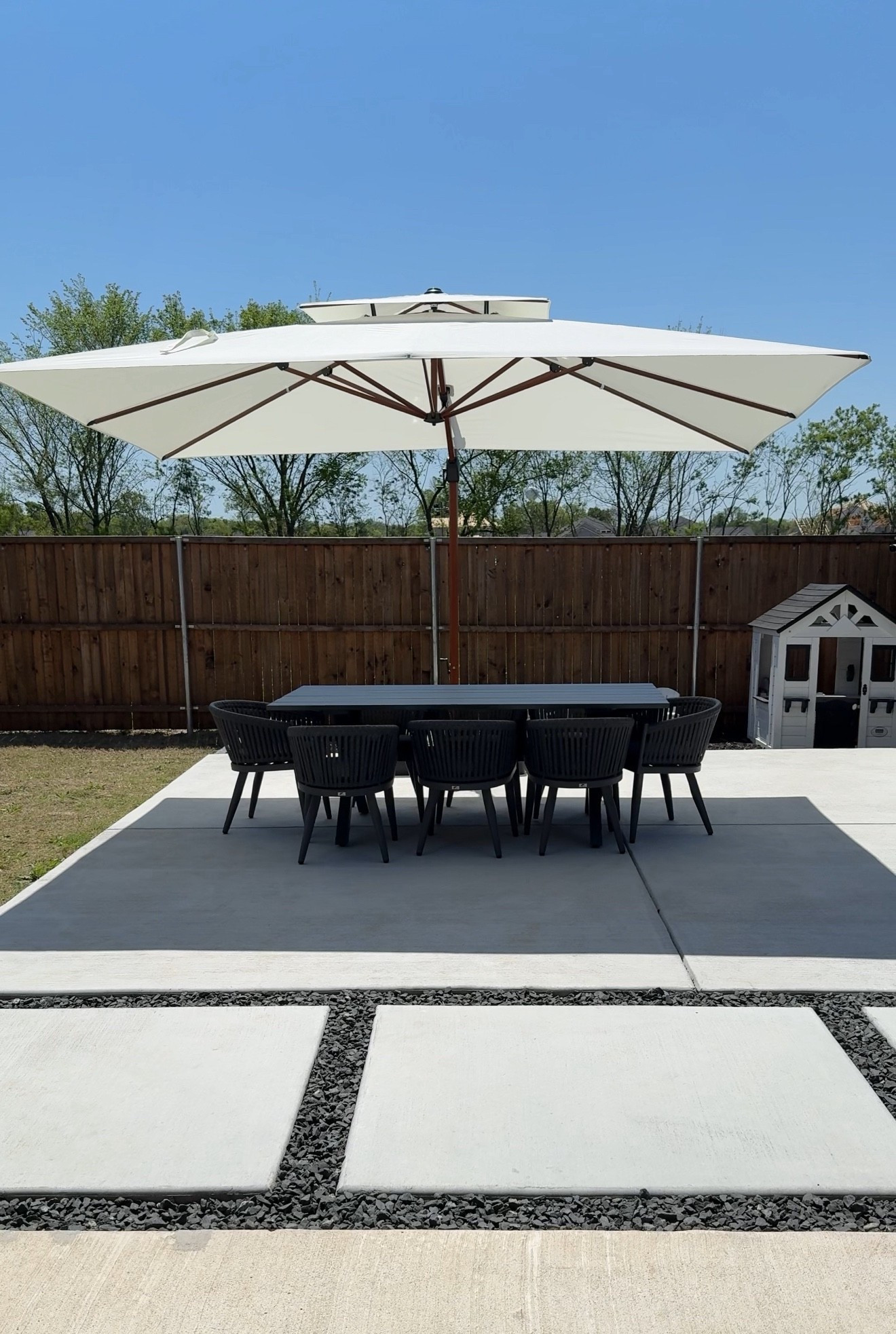 Umbrella, patio table, outdoor furniture 
