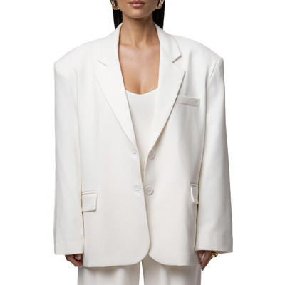 JLUXLABEL Core Standard Blazer in Ivory at Nordstrom, Size Large | Nordstrom