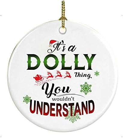 Christmas Ornaments 2021 With Name It's a Dolly Thing You Wouldn't Understand Christmas as a Fami... | Amazon (US)