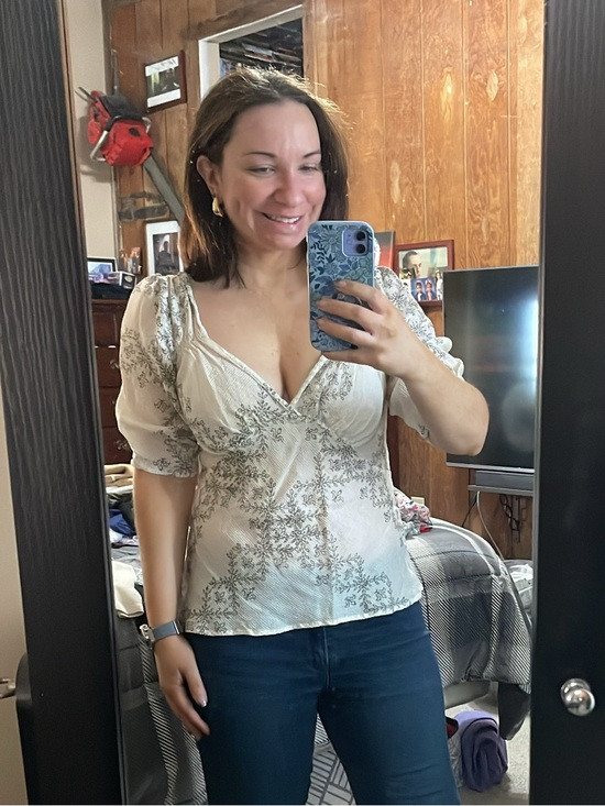 Erica Tanov silk printed blouse | Poshmark