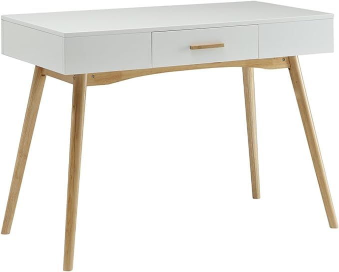 Convenience Concepts Oslo 1-Drawer Desk, White | Amazon (US)