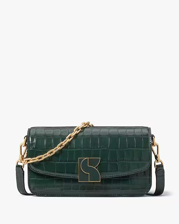 Dakota Croc-embossed Small Crossbody | Kate Spade (US)