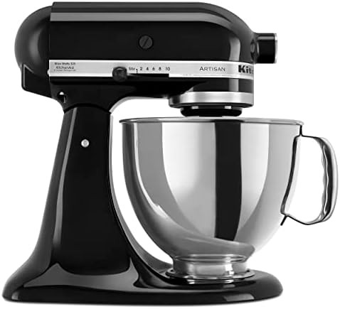 KitchenAid Artisan Series 5 Quart Tilt Head Stand Mixer with Pouring Shield KSM150PS, Onyx Black | Amazon (US)