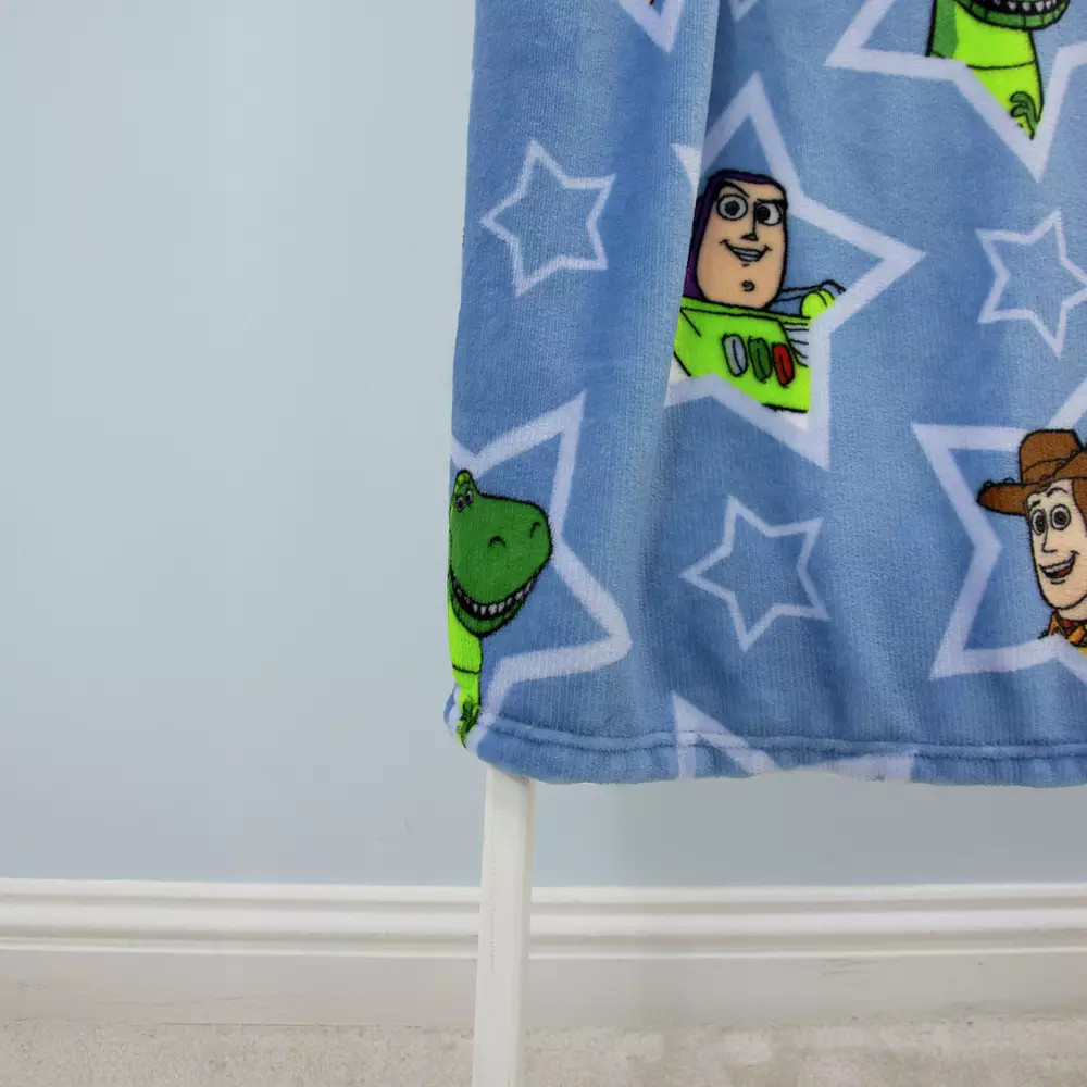 Toy Story Fleece Throw - Blue - 150x100cm | argos.co.uk