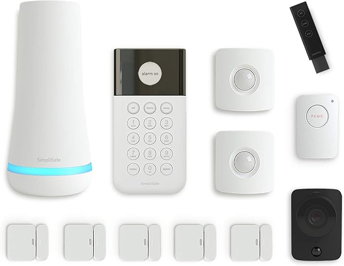 SimpliSafe 12 Piece Wireless Home Security System w/HD Camera - Optional 24/7 Professional Monito... | Amazon (US)