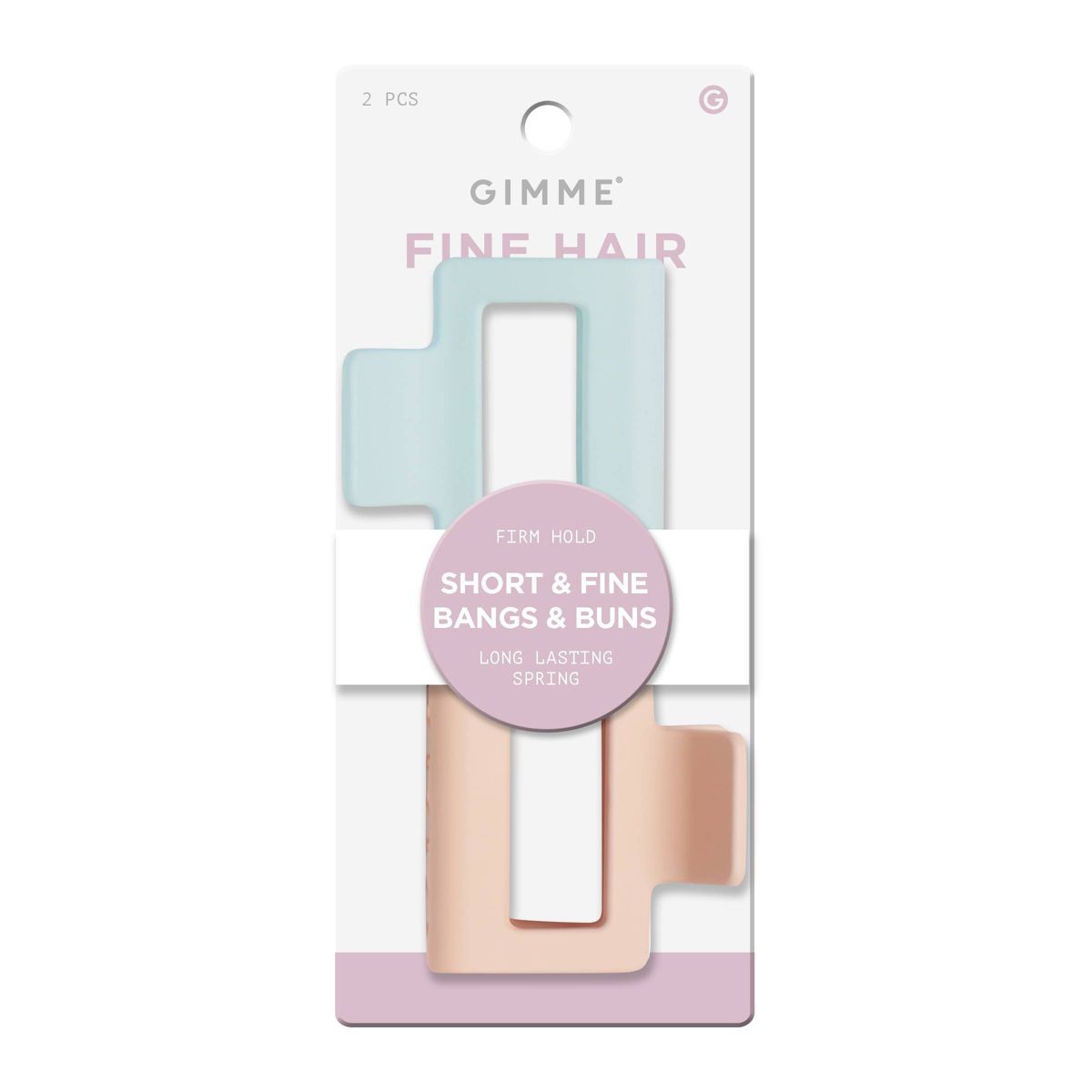 Gimme Beauty Hair Claw Clips - Blue/Pink - 2ct | Target