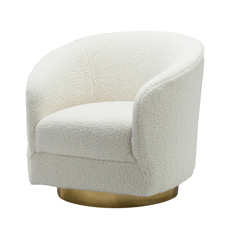 Upholstered Swivel Barrel Chair | Wayfair North America