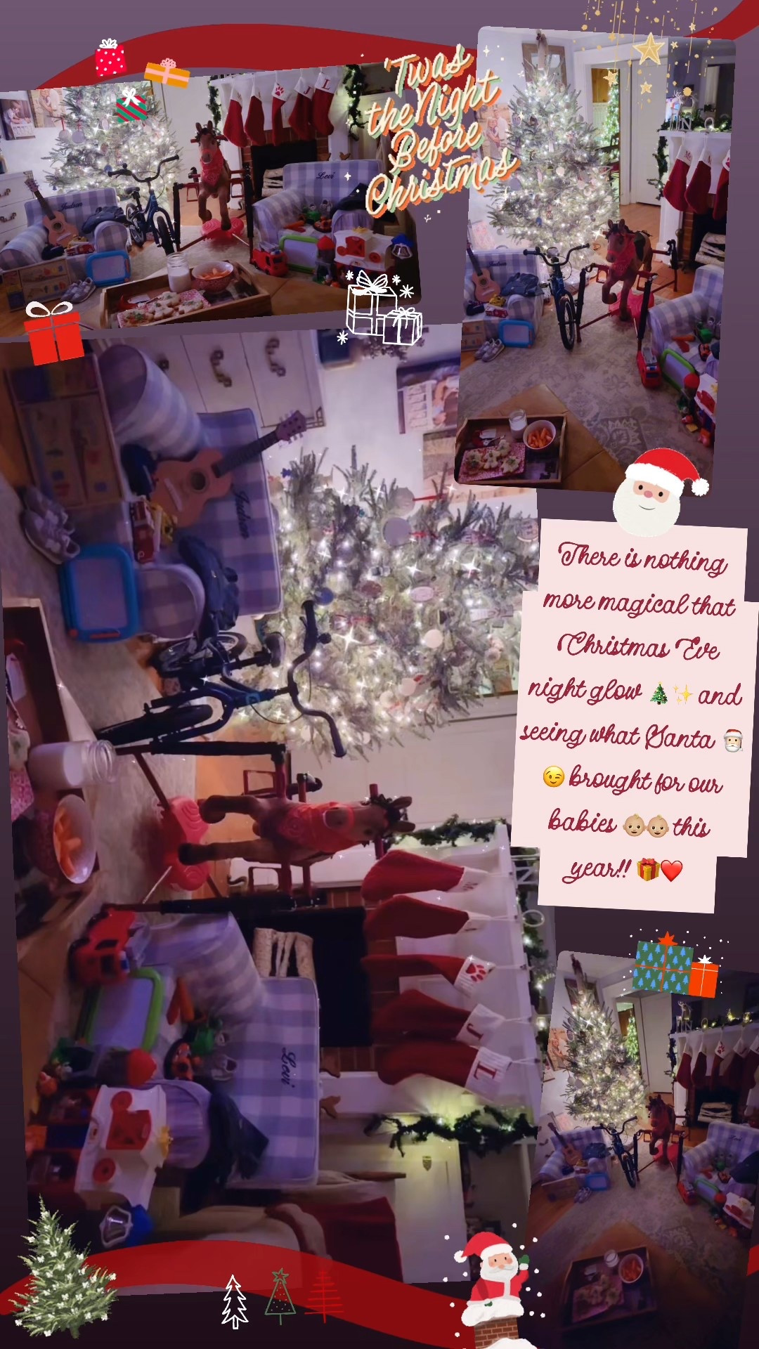 There is nothing more magical that Christmas Eve night glow 🎄✨ and seeing what Santa 🎅🏻😉 brought for our babies 👶🏼👶🏼 this year!! 🎁❤️

#LTKHoliday