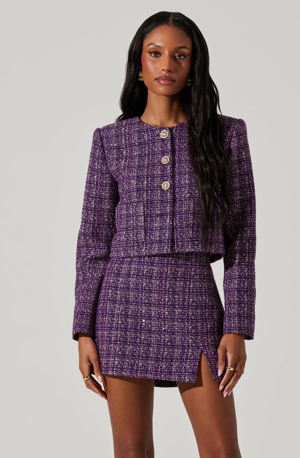 Lyssa Tweed Cropped Jacket | ASTR The Label (US)