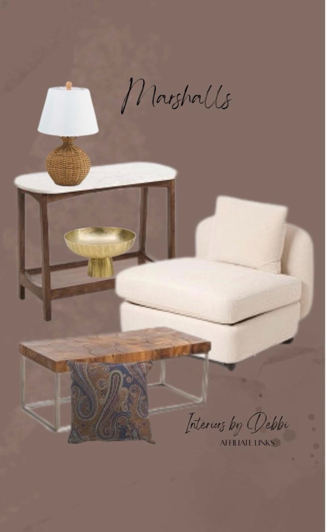Marshall’s Finds
Accent chair, decorative table, bench, transitional home, modern decor, amazon find, amazon home, target home decor, mcgee and co, studio mcgee, amazon must have, pottery. barn, Walmart finds, affordable decor, home styling, budget friendly, accessories, neutral decor, home finds, buy new arrival, coming soon, sale alert, high end look for less, Amazon favorites, Target finds, cozy, modern, earthy, transitional, luxe, romantic, home decor, budget friendly decor #marshalls

#LTKSeasonal #LTKHome

Comment SHOP below to receive a DM with the link to this post on my LTK ⬇ https://liketk.it/6oPYp